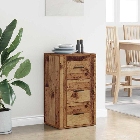vidaXL Sideboard with Drawer Old wood 40 x 33 x 70 cm Engineered wood