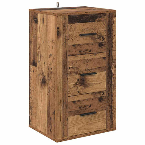 vidaXL Sideboard with Drawer Old wood 40 x 33 x 70 cm Engineered wood