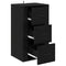 vidaXL Sideboard with Drawer Black oak 40 x 33 x 70 cm Engineered wood