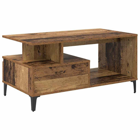 vidaXL Coffee Table Old wood 90 x 49 x 45 cm Engineered wood