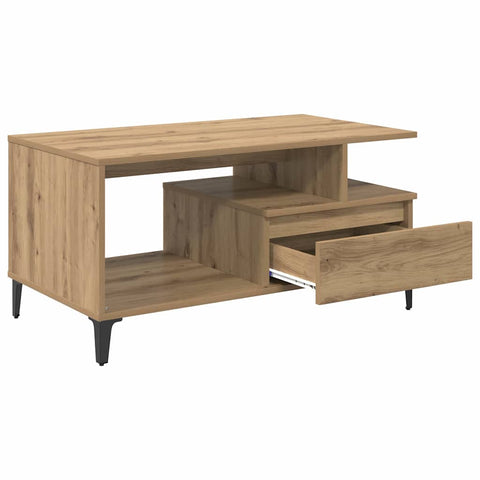 vidaXL Coffee Table Artisan oak 90 x 49 x 45 cm Engineered wood