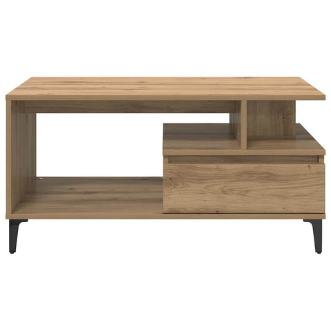 vidaXL Coffee Table Artisan oak 90 x 49 x 45 cm Engineered wood