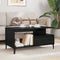 vidaXL Coffee Table Black oak 90 x 49 x 45 cm Engineered wood