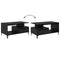 vidaXL Coffee Table Black oak 90 x 49 x 45 cm Engineered wood