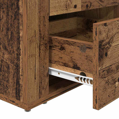 vidaXL Bedside Cabinet Old wood 50 x 36 x 60 cm Engineered wood