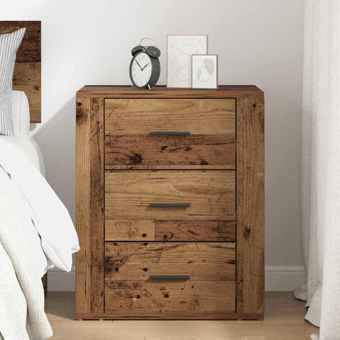 vidaXL Bedside Cabinet Old wood 50 x 36 x 60 cm Engineered wood