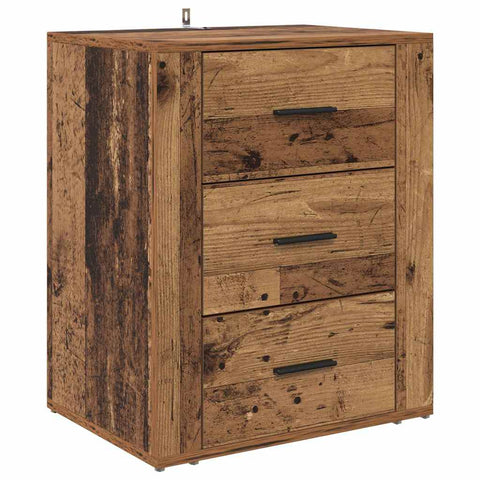 vidaXL Bedside Cabinet Old wood 50 x 36 x 60 cm Engineered wood