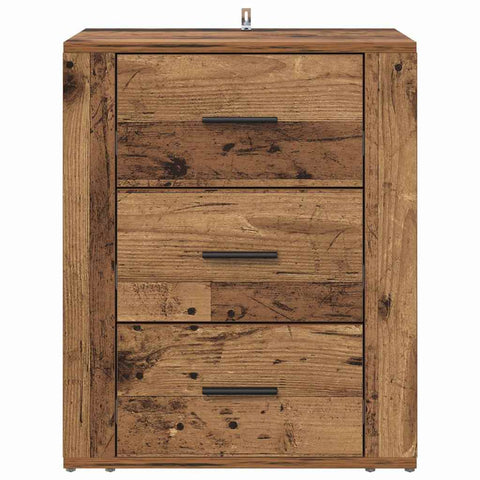 vidaXL Bedside Cabinet Old wood 50 x 36 x 60 cm Engineered wood