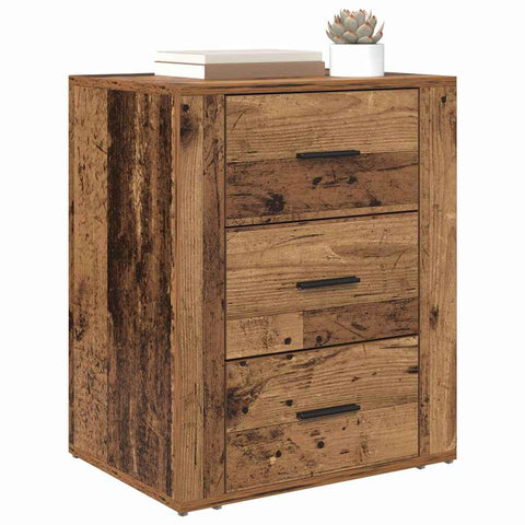 vidaXL Bedside Cabinet Old wood 50 x 36 x 60 cm Engineered wood