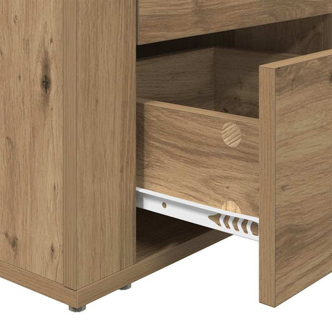 vidaXL Bedside Cabinet Artisan oak 50 x 36 x 60 cm Engineered wood