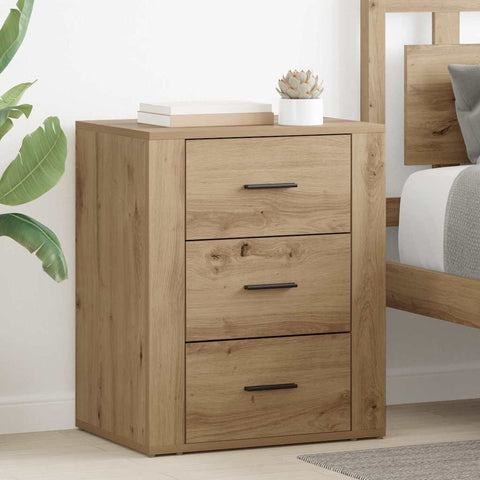vidaXL Bedside Cabinet Artisan oak 50 x 36 x 60 cm Engineered wood