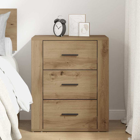vidaXL Bedside Cabinet Artisan oak 50 x 36 x 60 cm Engineered wood