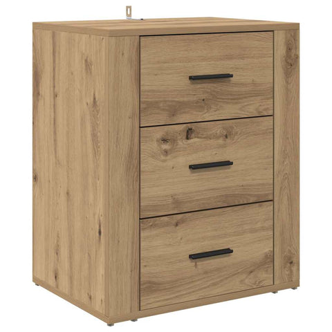 vidaXL Bedside Cabinet Artisan oak 50 x 36 x 60 cm Engineered wood