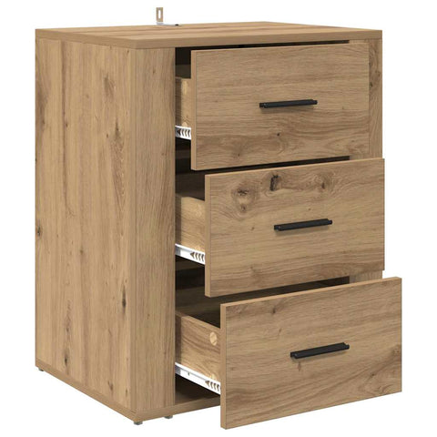 vidaXL Bedside Cabinet Artisan oak 50 x 36 x 60 cm Engineered wood