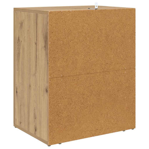 vidaXL Bedside Cabinet Artisan oak 50 x 36 x 60 cm Engineered wood