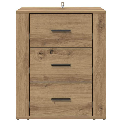 vidaXL Bedside Cabinet Artisan oak 50 x 36 x 60 cm Engineered wood