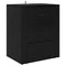 vidaXL Bedside Cabinet Black oak 50 x 36 x 60 cm Engineered wood