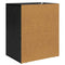 vidaXL Bedside Cabinet Black oak 50 x 36 x 60 cm Engineered wood