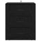 vidaXL Bedside Cabinet Black oak 50 x 36 x 60 cm Engineered wood