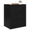 vidaXL Bedside Cabinet Black oak 50 x 36 x 60 cm Engineered wood