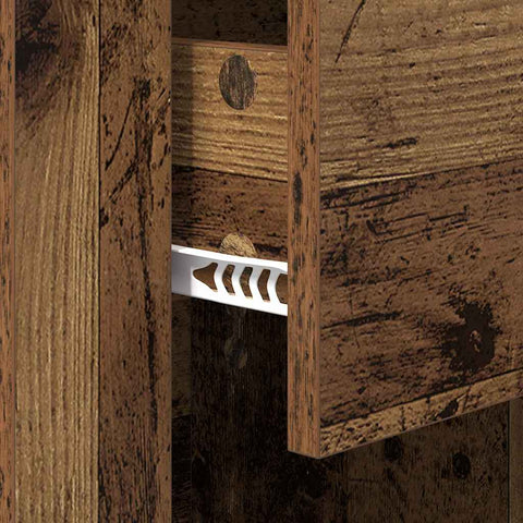 vidaXL Bedside Cabinet Old wood 50 x 36 x 60 cm Engineered wood