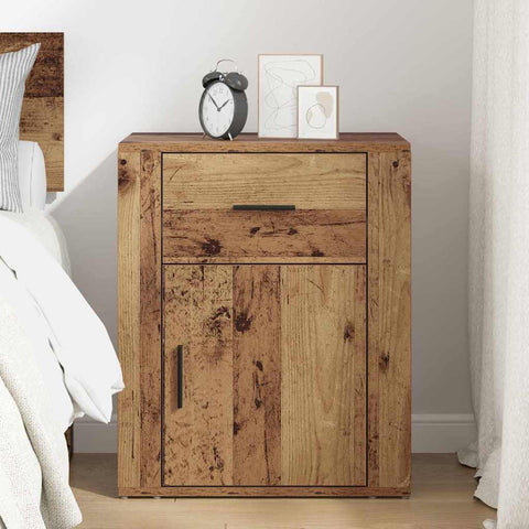 vidaXL Bedside Cabinet Old wood 50 x 36 x 60 cm Engineered wood