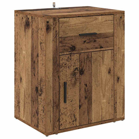 vidaXL Bedside Cabinet Old wood 50 x 36 x 60 cm Engineered wood