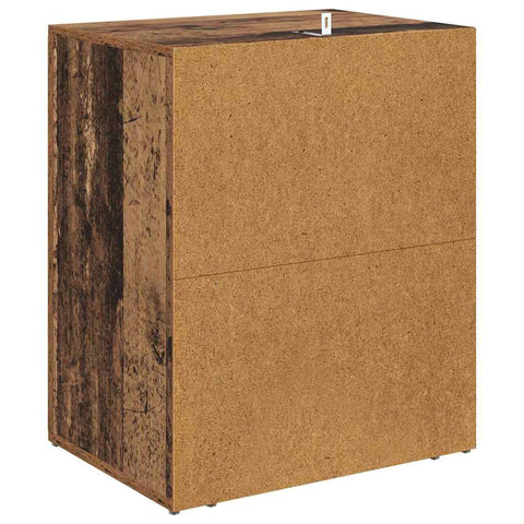 vidaXL Bedside Cabinet Old wood 50 x 36 x 60 cm Engineered wood