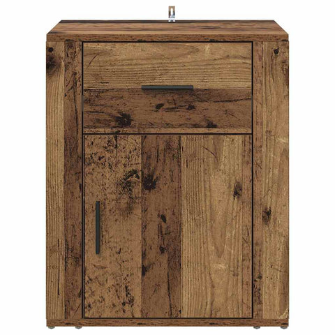 vidaXL Bedside Cabinet Old wood 50 x 36 x 60 cm Engineered wood