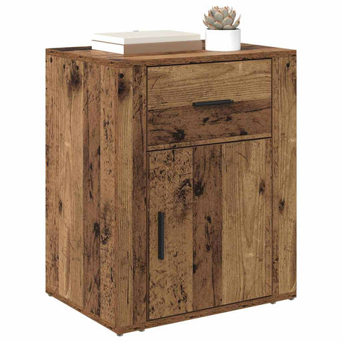 vidaXL Bedside Cabinet Old wood 50 x 36 x 60 cm Engineered wood