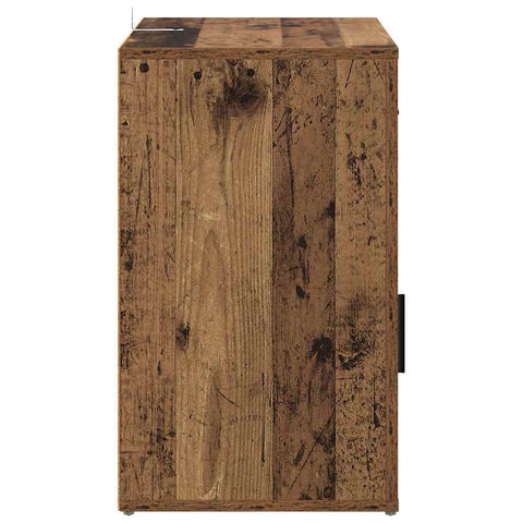 vidaXL Bedside Cabinet Old wood 50 x 36 x 60 cm Engineered wood