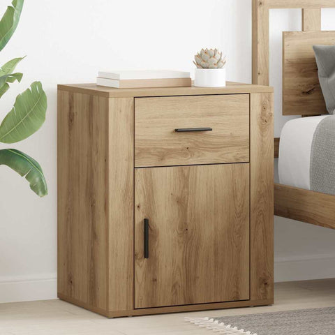 vidaXL Bedside Cabinet Artisan oak 50 x 36 x 60 cm Engineered wood
