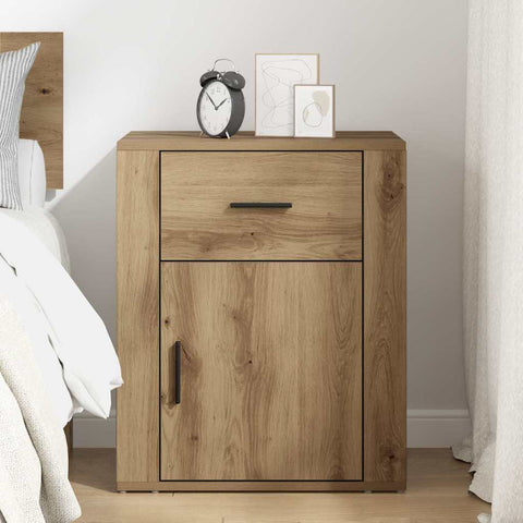 vidaXL Bedside Cabinet Artisan oak 50 x 36 x 60 cm Engineered wood
