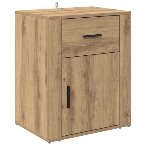 vidaXL Bedside Cabinet Artisan oak 50 x 36 x 60 cm Engineered wood