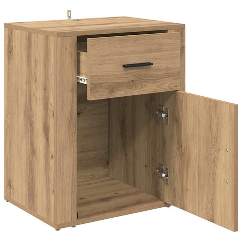 vidaXL Bedside Cabinet Artisan oak 50 x 36 x 60 cm Engineered wood