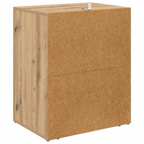 vidaXL Bedside Cabinet Artisan oak 50 x 36 x 60 cm Engineered wood