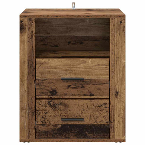 vidaXL Bedside Cabinet Old wood 50 x 36 x 60 cm Engineered wood