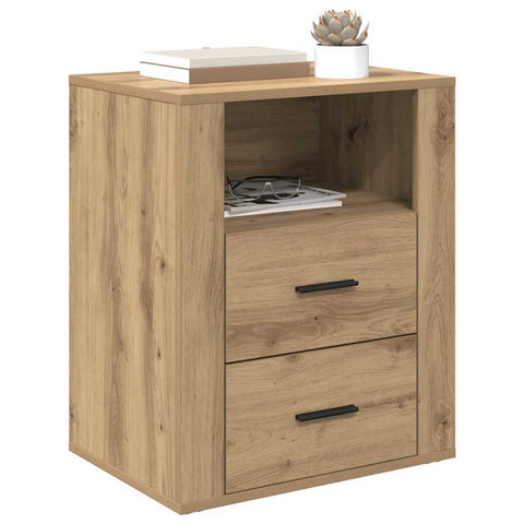vidaXL Bedside Cabinet Artisan oak 50 x 36 x 60 cm Engineered wood