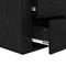 vidaXL Bedside Cabinet Black oak 50 x 36 x 60 cm Engineered wood