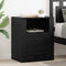 vidaXL Bedside Cabinet Black oak 50 x 36 x 60 cm Engineered wood