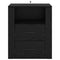vidaXL Bedside Cabinet Black oak 50 x 36 x 60 cm Engineered wood