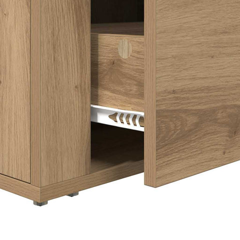vidaXL Bedside Cabinet Artisan oak 60 x 36 x 45 cm Engineered wood