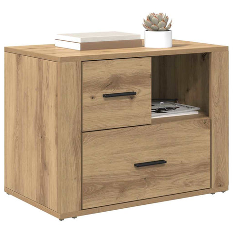 vidaXL Bedside Cabinet Artisan oak 60 x 36 x 45 cm Engineered wood