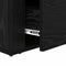 vidaXL Bedside Cabinet Black oak 60 x 36 x 45 cm Engineered wood