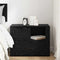 vidaXL Bedside Cabinet Black oak 60 x 36 x 45 cm Engineered wood