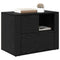 vidaXL Bedside Cabinet Black oak 60 x 36 x 45 cm Engineered wood