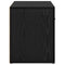 vidaXL Bedside Cabinet Black oak 60 x 36 x 45 cm Engineered wood