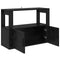 vidaXL Sideboard Black oak 80 x 30 x 60 cm Engineered wood