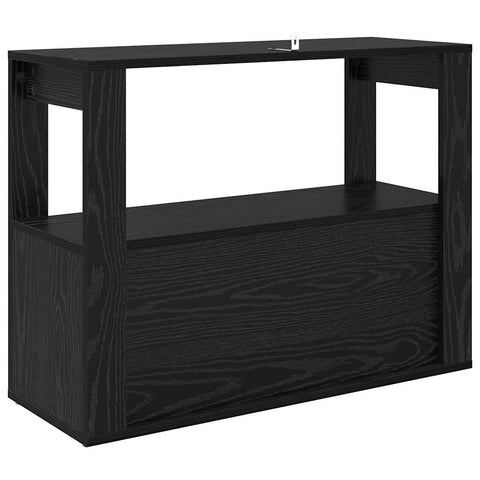 vidaXL Sideboard Black oak 80 x 30 x 60 cm Engineered wood