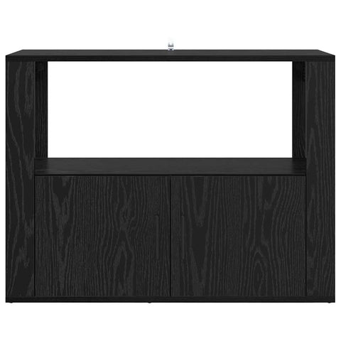 vidaXL Sideboard Black oak 80 x 30 x 60 cm Engineered wood